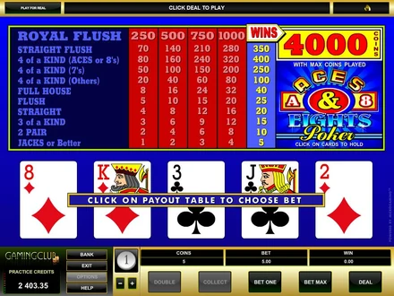 Aces and Eights — jeu de table sur Winmasters Casino